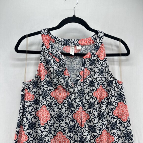 Tacera Sleeveless Shift Dress Women S Halter Tassel Tie Neck Geometric Red Black - Picture 3 of 10